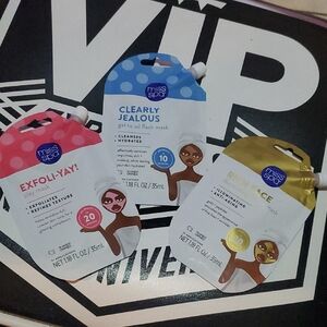 Skincare Mask Set - Pink, Blue, Gold
